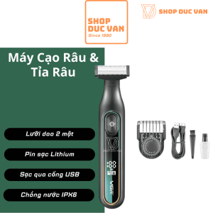 Máy Cạo Râu, Tỉa Râu, Tông Đơ Dành Cho Nam Cạo Khô Và Ướt