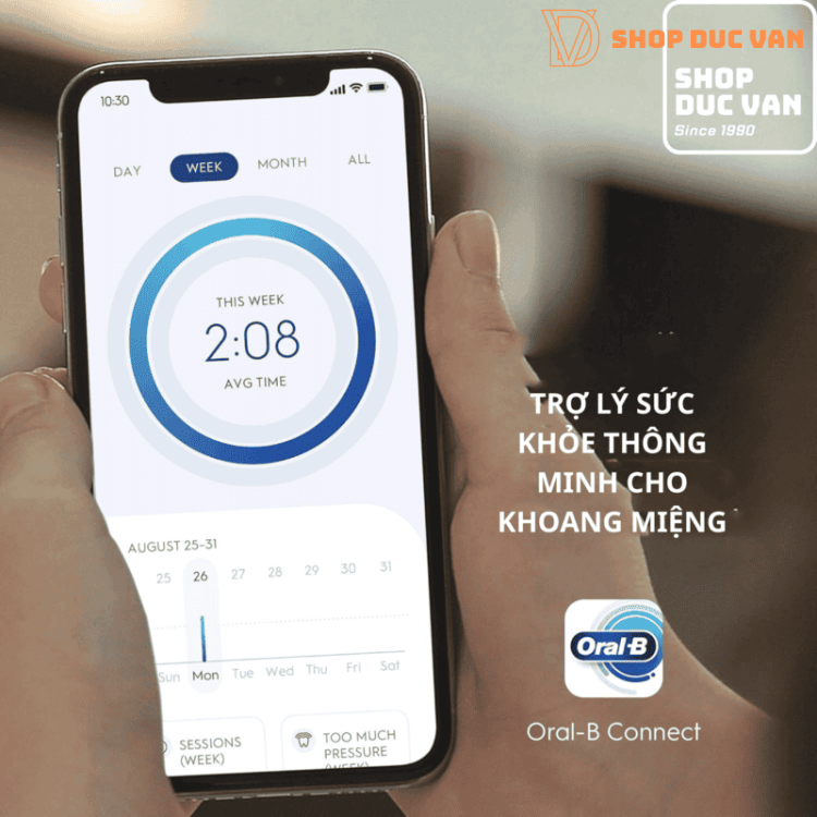 Bàn Chải Điện Oral-B Guide Genius Alexa Built-In Tự Động Cảm Biến Áp Lực, 6 Chế Độ Làm Sạch