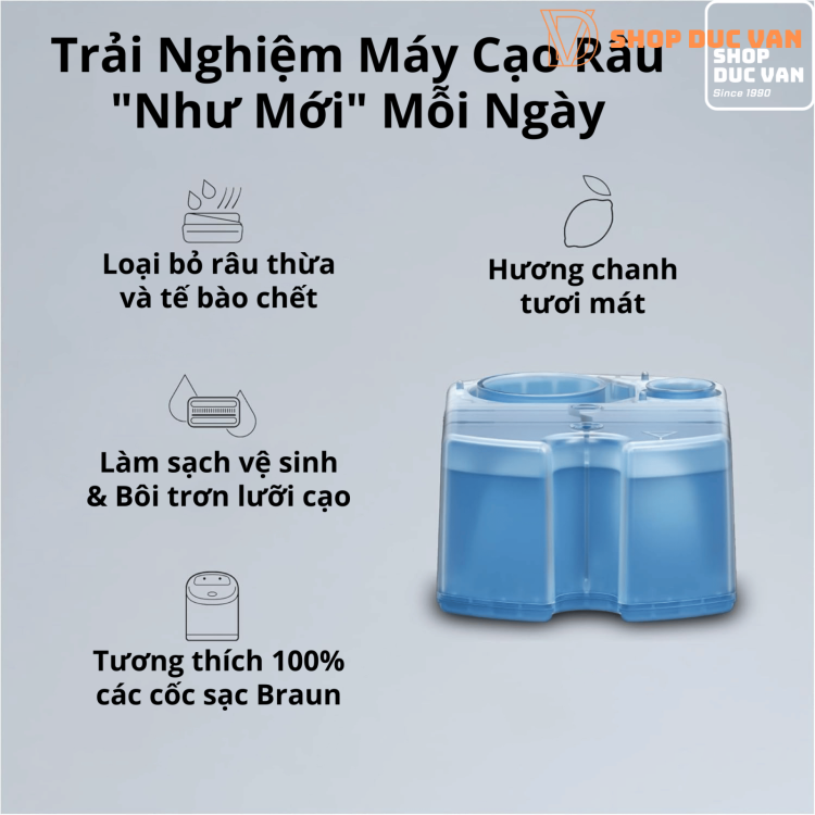 Hộp Nước Rửa Máy Cạo Râu Braun Clean & Renew Cho Series 9 Pro