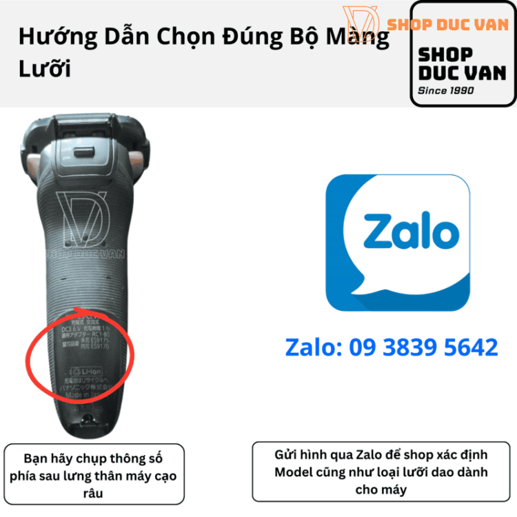 Bộ Lưỡi Và Màng Cạo Râu Panasonic 5 Lưỡi Dành Cho ES-LV7A ES-LV7B ES-LV7C ES-LV7D ES-LV7E 