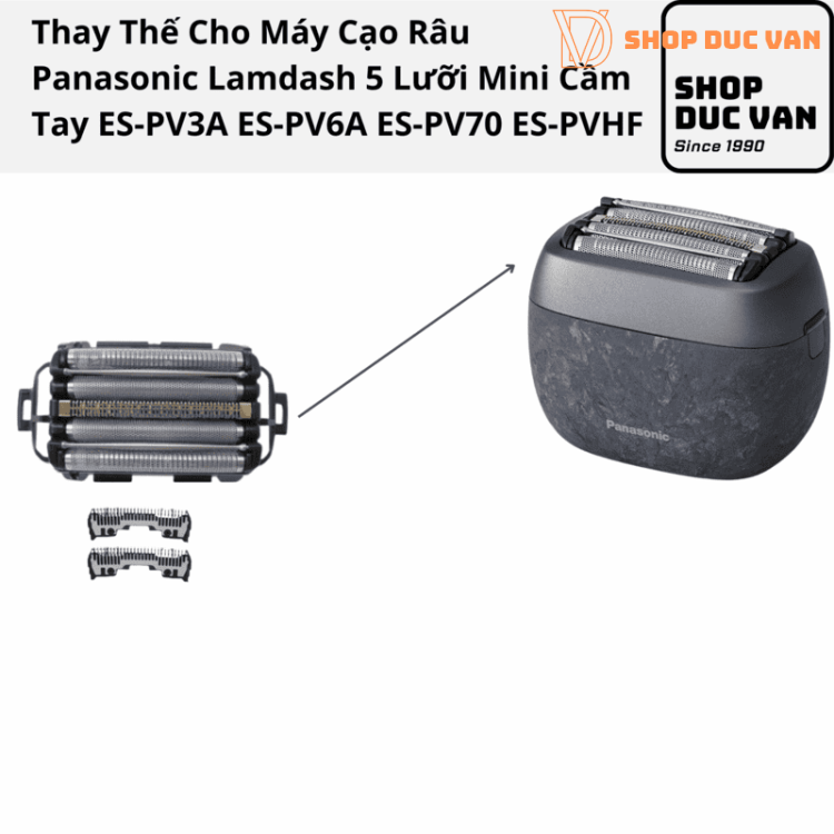 Panasonic Shaver Replacement Foil and Blade Set (Made in Japan) Compatible with Mini Shavers ES-PV3A, ES-PV6A, ES-PV70, ES-PVHF