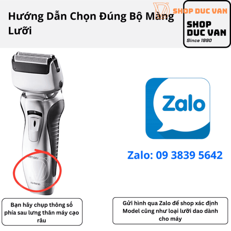 Lưỡi Dao Cạo Râu Và Màng Lưới Panasonic Thay Thế Cho ES-RW30 ES4820 ES4910 ES4950
