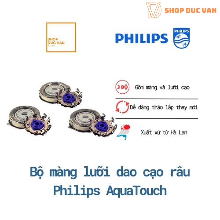 Shaver Head Replacement for Philips AquaTouch AT620 AT750 AT751 AT752 AT753 AT754 AT756 AT770 AT790 AT796 AT797 AT799 AT811