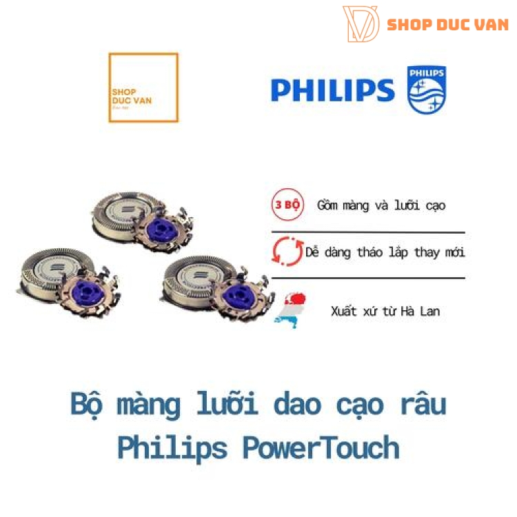 Bộ Màng Lưỡi Dao Máy Cạo Râu Philips PowerTouch PT880 PT878 PT877 PT876 PT875 PT871 PT870 PT868 PT866 PT860 PT856 PT849 PT848