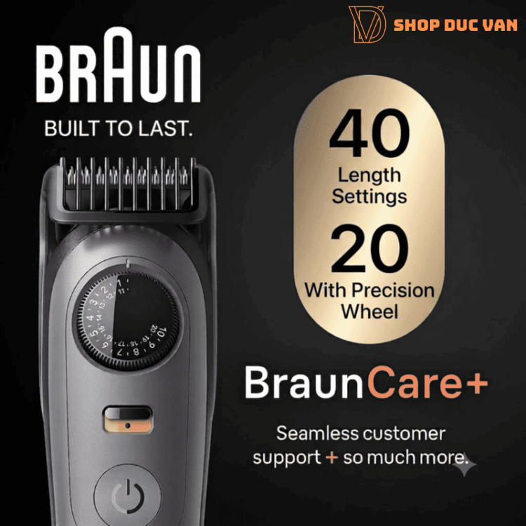 Máy Tông Đơ Tỉa Râu Đa Năng Braun Series 5 AIO 5510 Cắt Tóc, Tỉa Lông Mũi, Lông Cơ Thể 