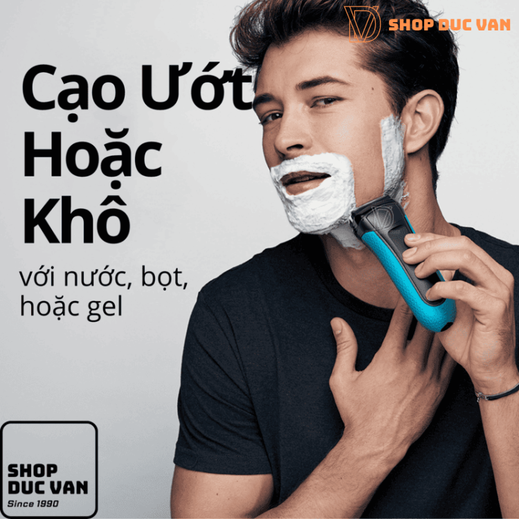 Máy Cạo Râu Braun Series 3 ProSkin 3040s Hàng Đức Cạo Khô & Ướt Kèm Đầu Tỉa Chính Xác