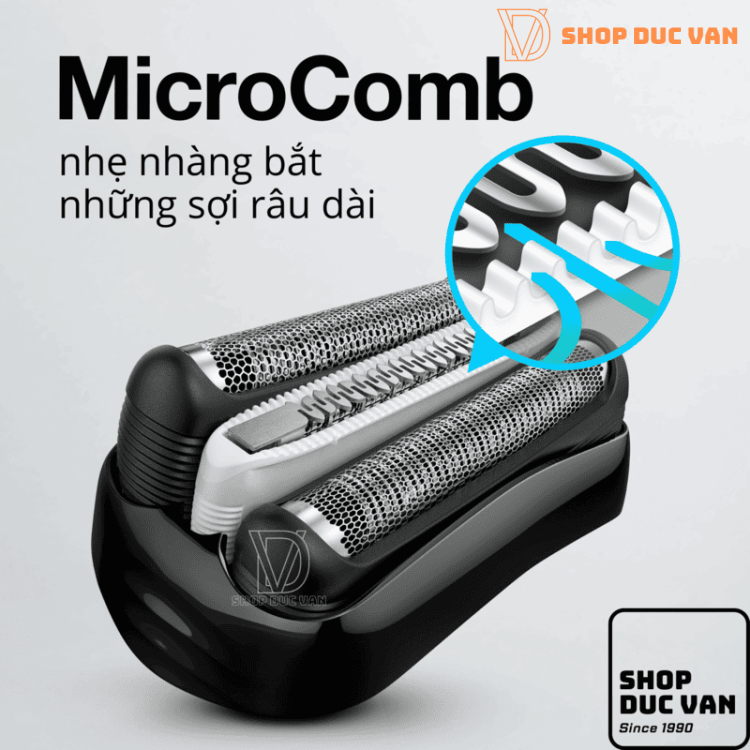 Máy Cạo Râu Braun Series 3 ProSkin 3040s Hàng Đức Cạo Khô & Ướt Kèm Đầu Tỉa Chính Xác
