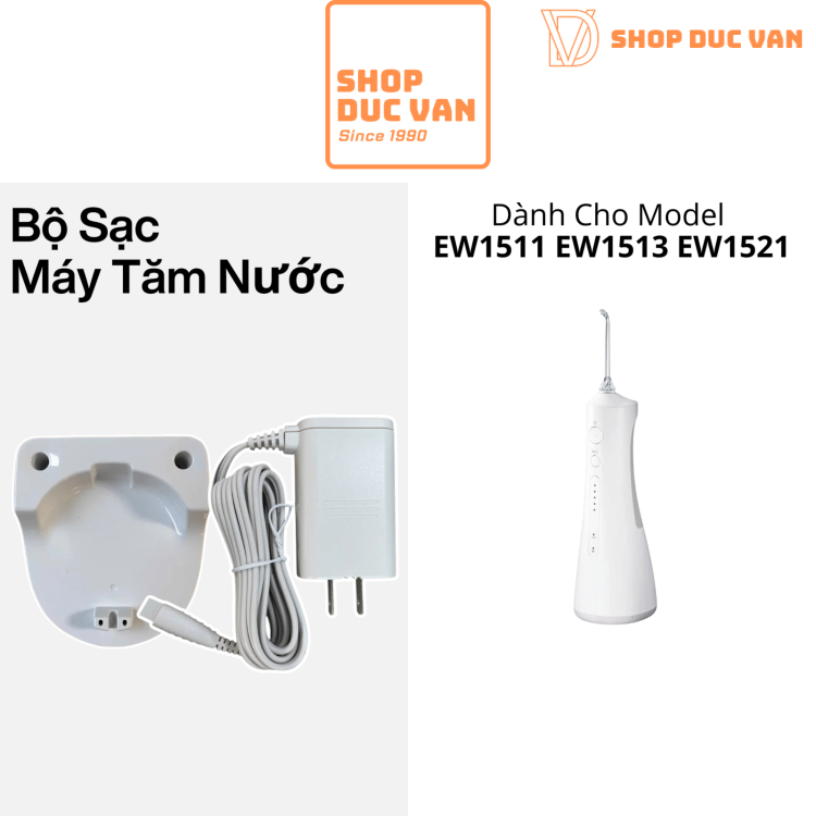 Charging Base & Cable Set For Panasonic Water Flosser EW1511  EW1513 EW1521