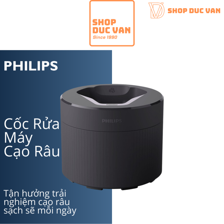 Cốc Rửa Dành Cho Máy Cạo Râu Philips Series 5000, 7000, 8000 và 9000  Quick Clean Pod