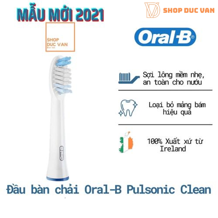 [ Dòng mới 2021 ] Đầu Bàn Chải Thay Thế Pulsonic Clean Đầu Lông Mềm Dành Cho Trẻ Em và Người Có Chân Răng Nhạy Cảm