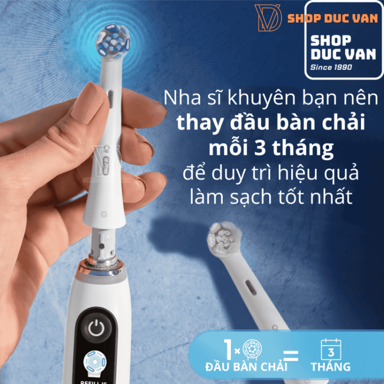 Oral-B iO Ultimate Clean Electric Toothbrush Replacement Head with 360° Deep Cleaning Technology