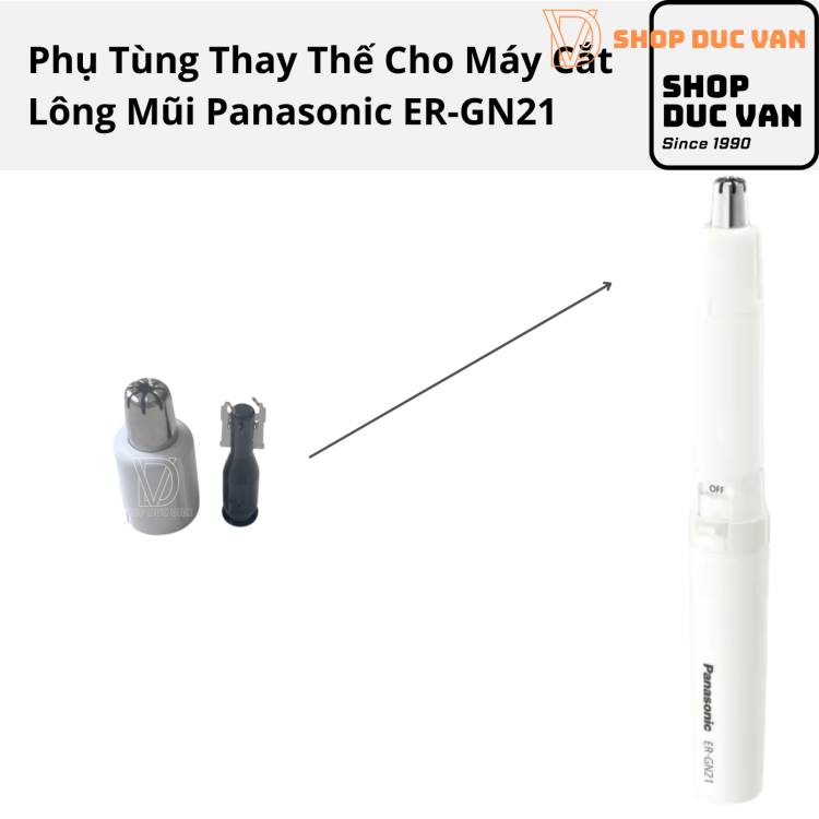 Đầu Thay Thế Máy Cắt Lông Mũi Panasonic Dùng Cho ER-GN20, ER-GN21, ER-GN25 