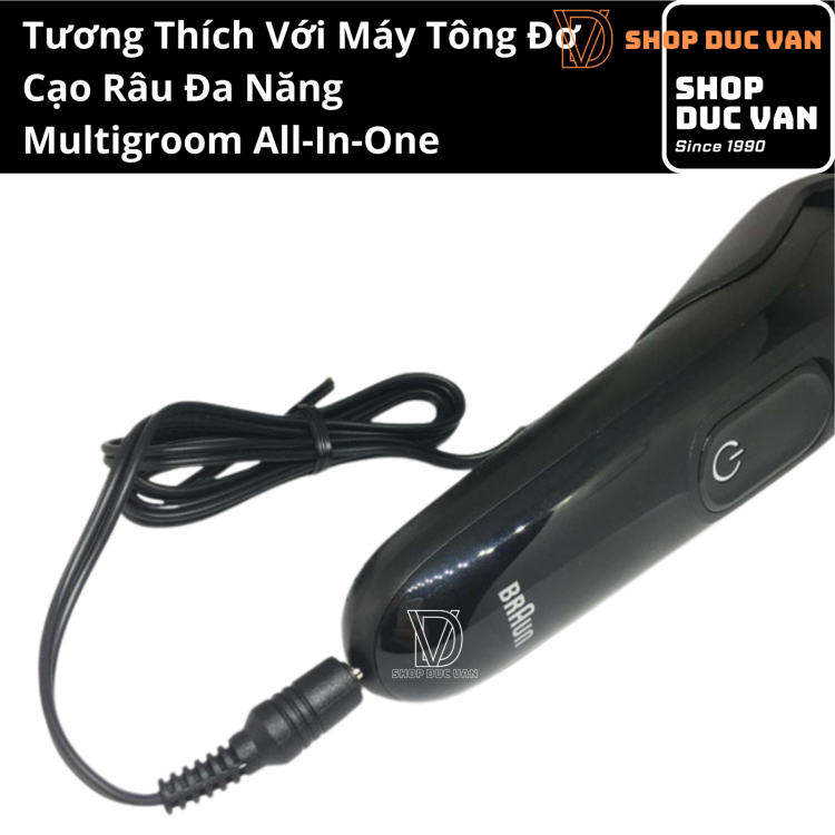 Dây Sạc Máy Tông Đơ Cắt Tóc Tỉa Râu Đa Năng Braun Multigroom All-in-one