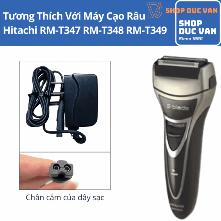 Sạc Máy Cạo Râu Hitachi cho RM-T30 RM-T300 RM-T305 RM-T347 RM-T348 RM-T349 RM-T380 RM-T391