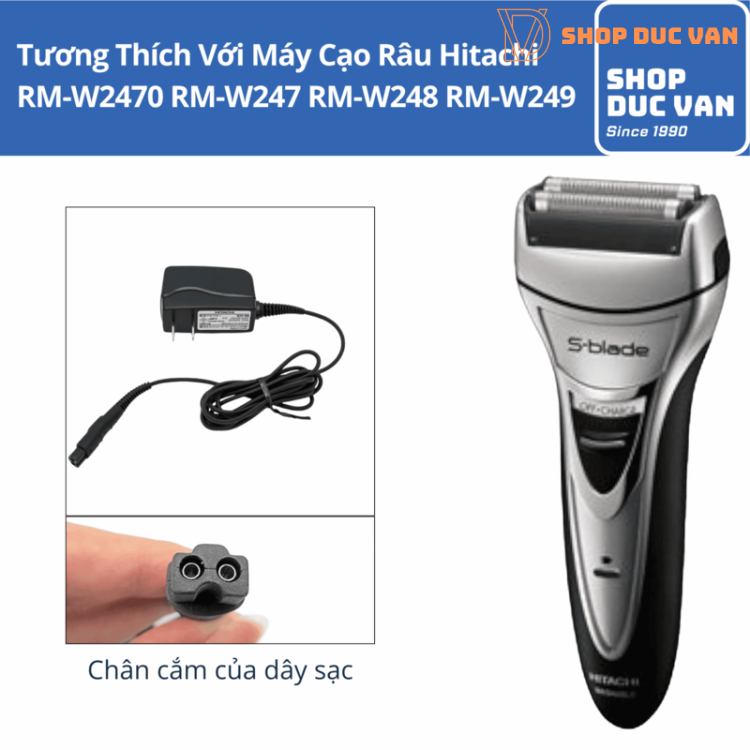 Sạc Máy Cạo Râu Hitachi Dùng Cho RM-W2470 RM-W247 RM-W248 RM-W249 RM-F405 RM-F417