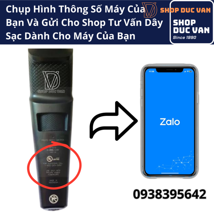 Dây Sạc USB Máy Tỉa Râu Philips Series 3000 Chính Hãng BT3301 BT3302 BT3303 BT3230 BT3415 BT3441 BT3431 BT3435