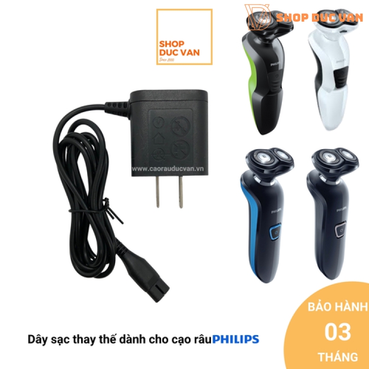 Dây sạc thay thế dành cho máy cạo râu Philips RQ300 series RQ310 RQ312 RQ311 RQ331 RQ328 RQ320