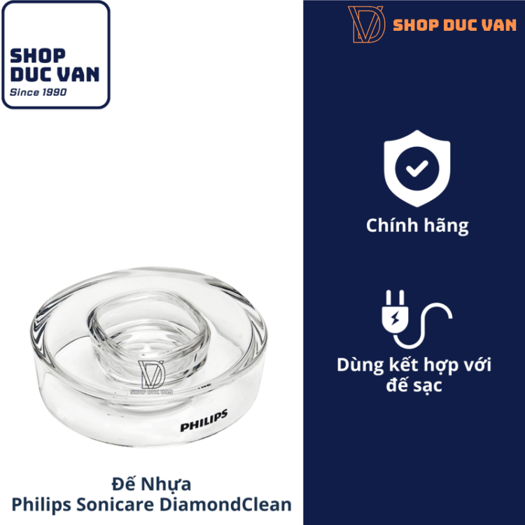 Đế Nhựa Philips Sonicare Chính Hãng Dành Cho Dòng Bàn Chải Điện Philips Sonicare DiamondClean HX9351 HX9352 HX9360 HX9361 HX9362 