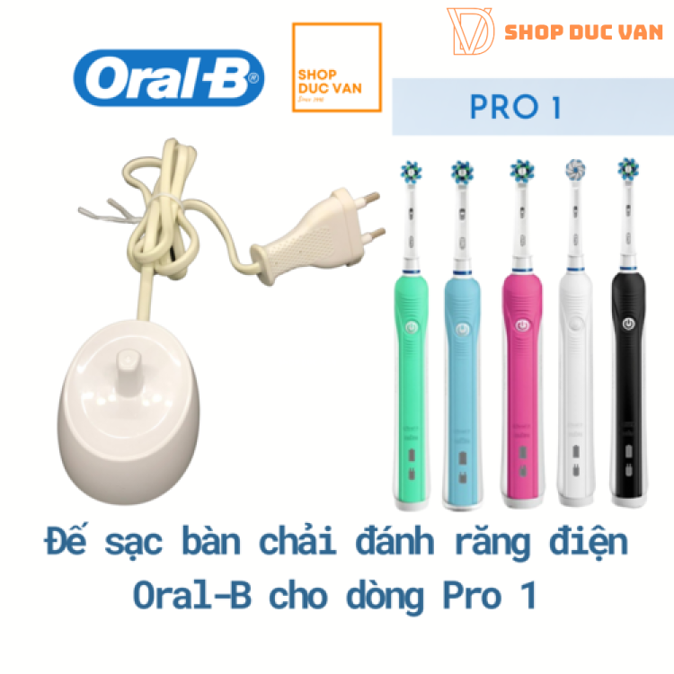 Đế Sạc Bàn Chải Đánh Răng Điện Oral-B D16 Pro 600 Pro 650 Pro 650 Pro 1 700 Pro 1 750