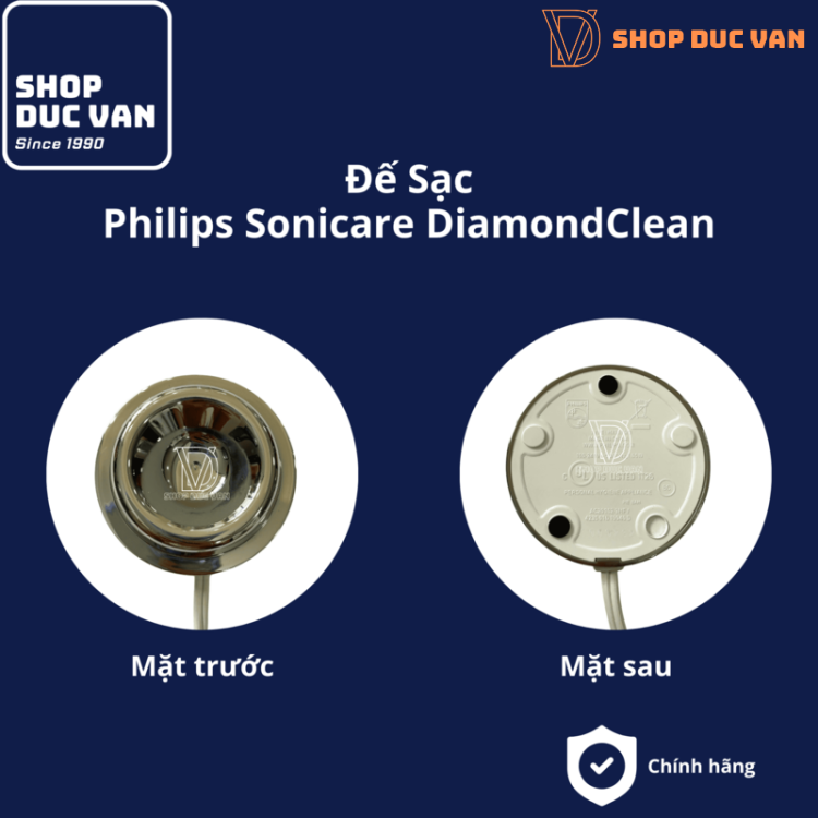 Đế Sạc Philips Sonicare Chính Hãng Dành Cho Dòng Bàn Chải Điện Philips Sonicare Diamondclean HX9303 HX9313 HX9312 HX9322 HX9330