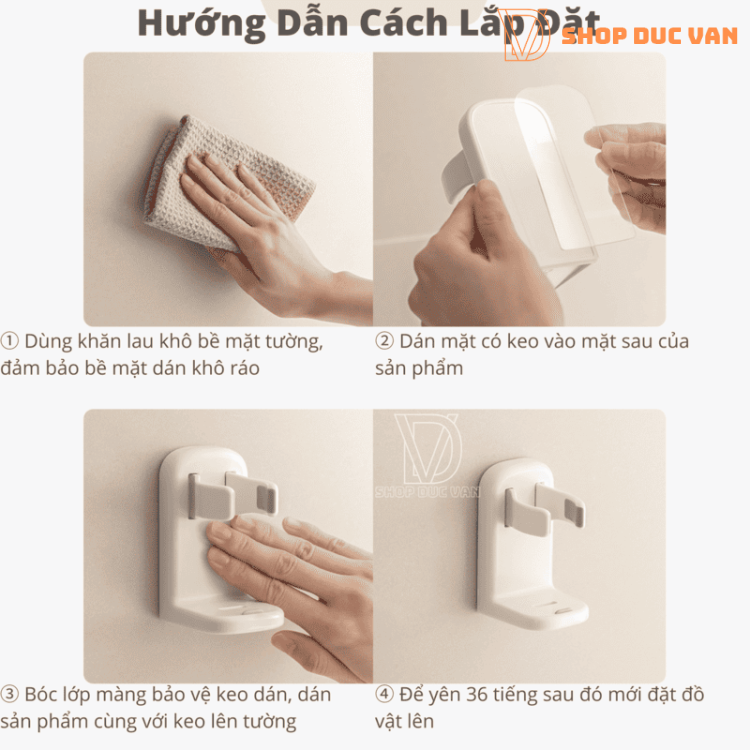 Giá Đỡ Máy Cạo Râu Gắn Tường Nhà Tắm Tiện Dụng Nhựa Cao Cấp