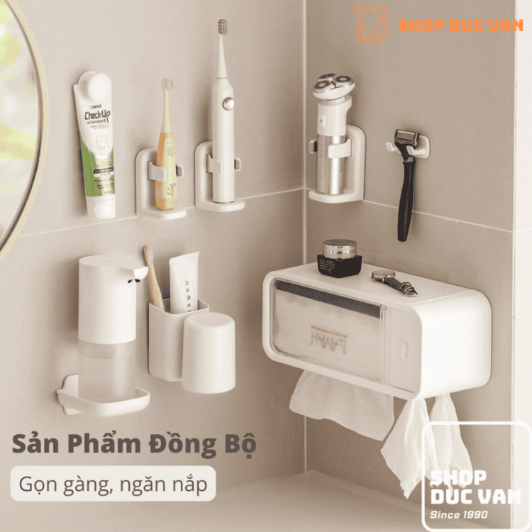 Giá Đỡ Máy Cạo Râu Gắn Tường Nhà Tắm Tiện Dụng Nhựa Cao Cấp