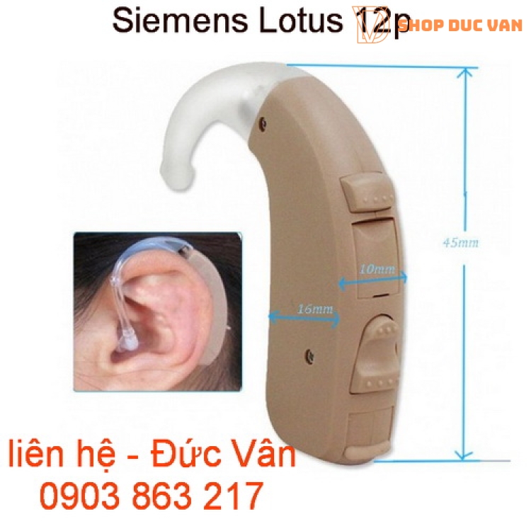máy trợ thính móc tai Siemens Lotus 12P BTE