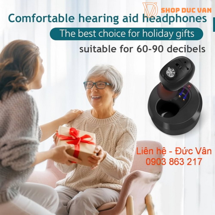 máy trợ thính nhét tai bỏ trong tai 1607