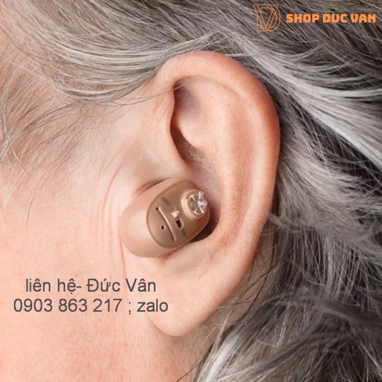 máy trợ thính nhét tai bỏ trong tai 1607