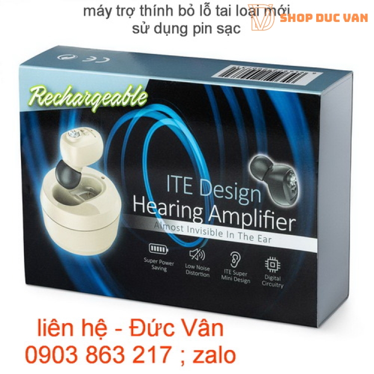 máy trợ thính nhét tai bỏ trong tai 1607