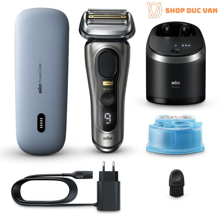 Máy Cạo Râu Braun Series 9 Pro+ 9575cc Kèm Cốc Sạc Rửa Vệ Sinh 6in1 