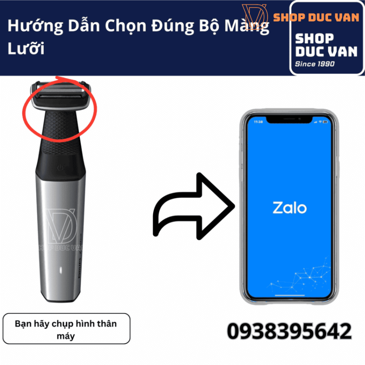 Đầu Lưới Cạo Thay Thế Philips Bodygroom Series 5000 Dùng Cho BG5025 BG5021 BG5020