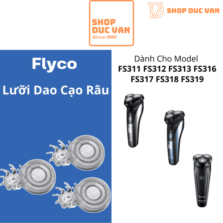 Lưỡi Dao Máy Cạo Râu FR8 Chính Hãng Thay Cho Dòng Máy Flyco FS311 FS312 FS313 FS316 FS317 FS318 FS319