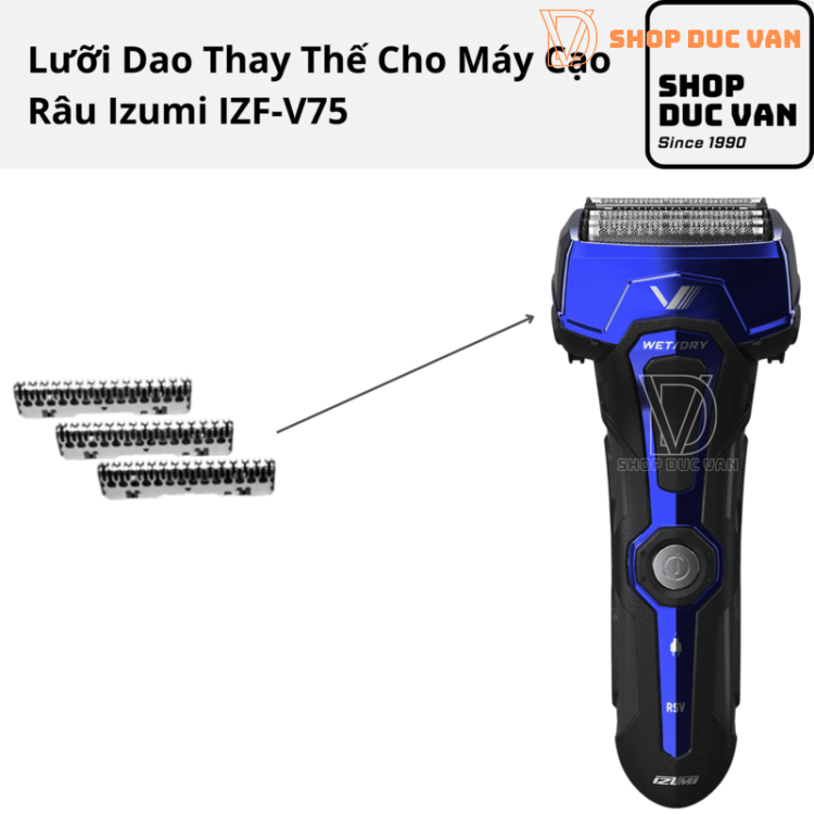Lưỡi Dao Thay Thế Dành Cho Máy Cạo Râu Izumi IZF-V75 Hàng Chính Hãng