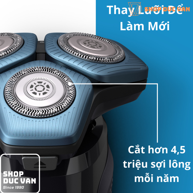 Bộ Lưỡi Dao Thay Thế Cho Máy Cạo Râu Philips Norelco Series 7000 Đầu Vuông 