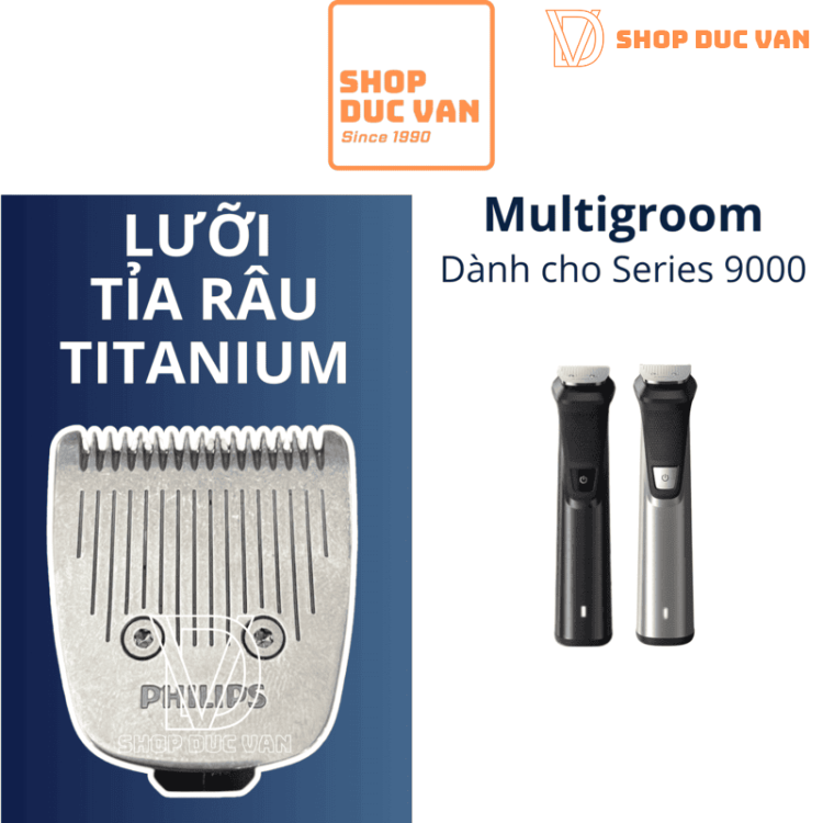 Lưỡi Tỉa Râu Titanium Dành Cho Tông Đơ Philips Norelco Multigroom Series 9000 MG9470/40 MG9730/40