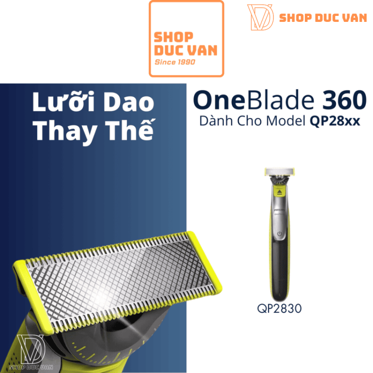 Lưỡi Dao Cạo Thay Thế Cho Philips OneBlade 360 Face & Body QP2830 QP2834