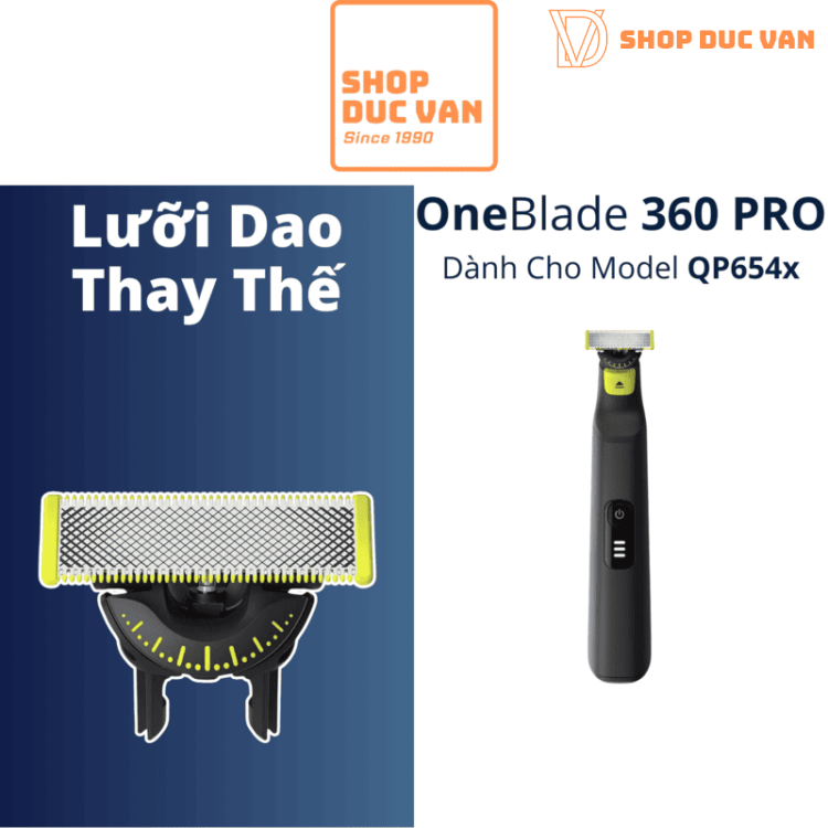 Philips Norelco OneBlade 360 Replacement Blade for OneBlade Pro Shaver QP6531 QP6532 QP6541 QP6542