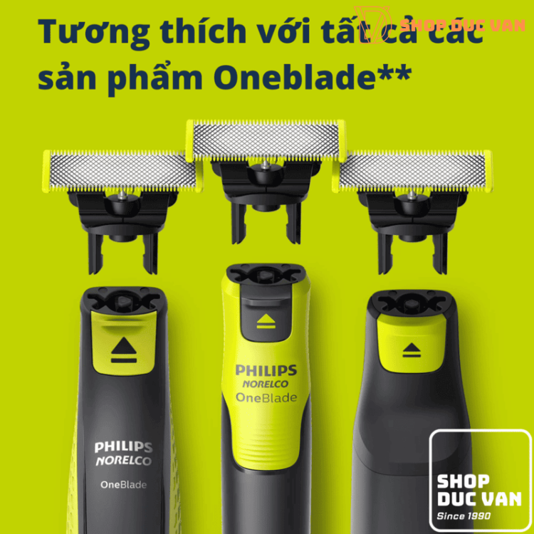 Lưỡi Dao Cạo Râu Philips OneBlade Original Thay Thế  Tương Thích Series QP6620 QP6650 