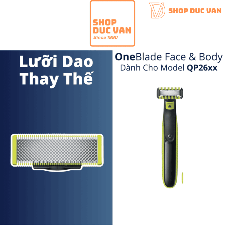 Lưỡi Dao Cạo Thay Thế Philips Norelco OneBlade - Dùng Cho QP2620 QP2630