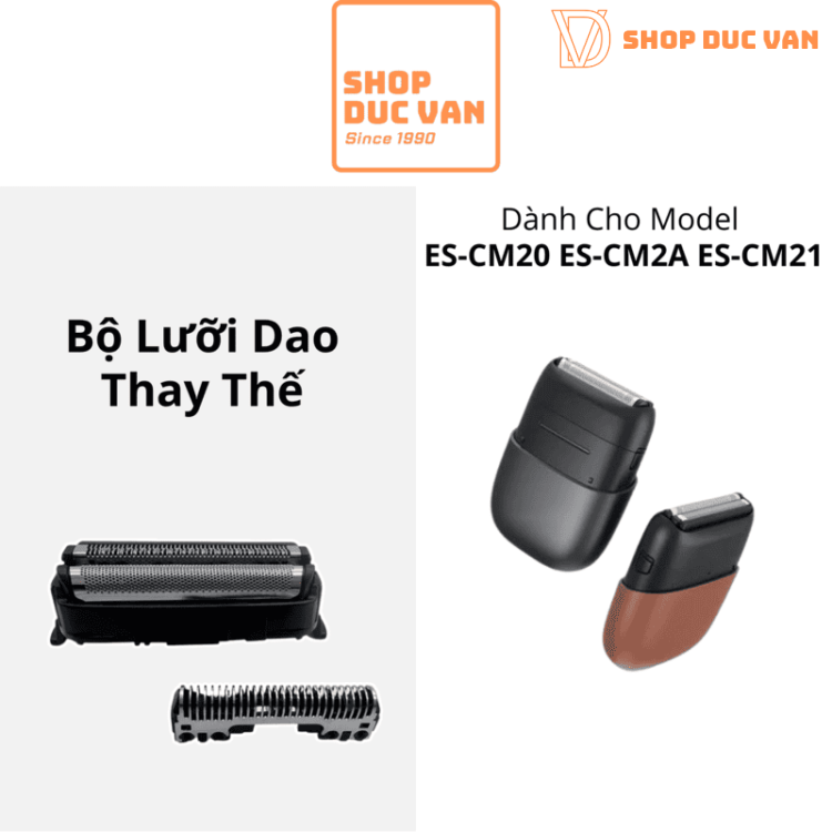 Replacement Outer Foil and Inner Blade Set for Panasonic Shavers ES-CM20 ES-CM2A ES-CM21 ES-CM2B