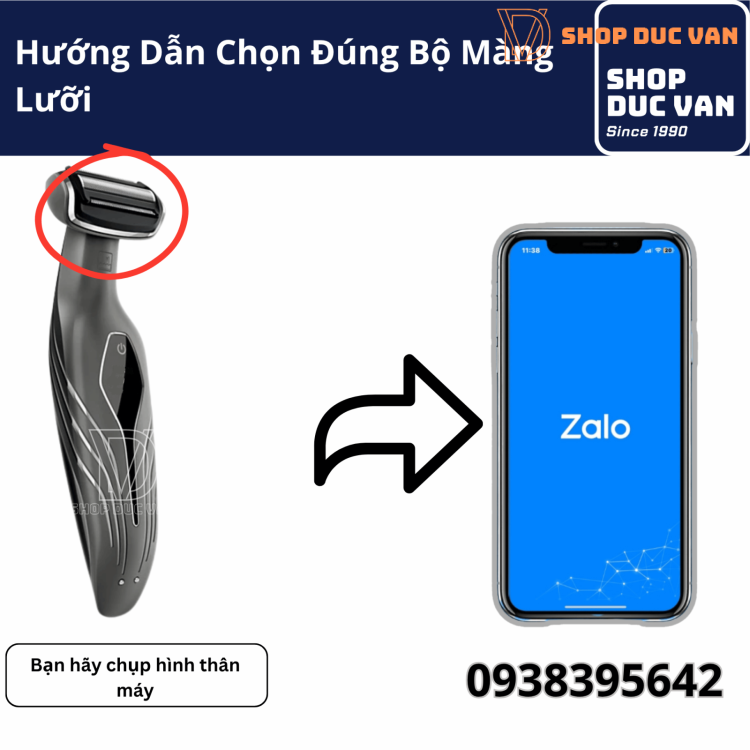 Đầu Lưỡi Cạo Thay Thế Dùng Cho Philips Click & Style YS521 YS523 YS524 XA525