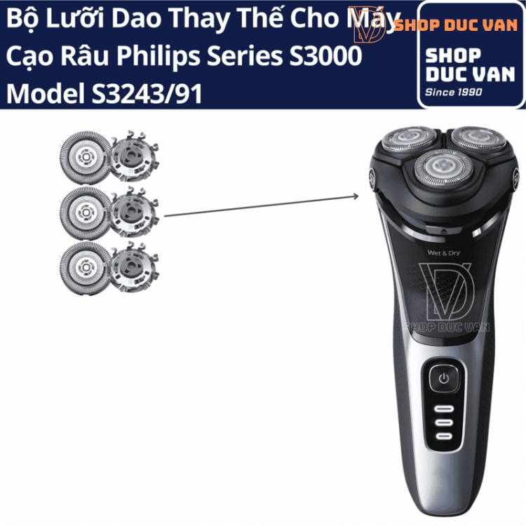 Lưỡi Dao Cạo Thay Thế Philips Tương Thích Series 3000 S3231 S3233 S3241 S3243 S3244 S3311 S3333