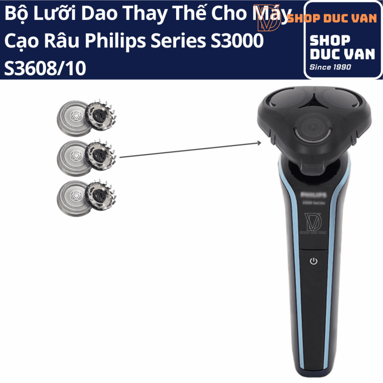 Bộ Lưỡi Cạo Thay Thế Philips Tương Thích Series 3000 Model S3608