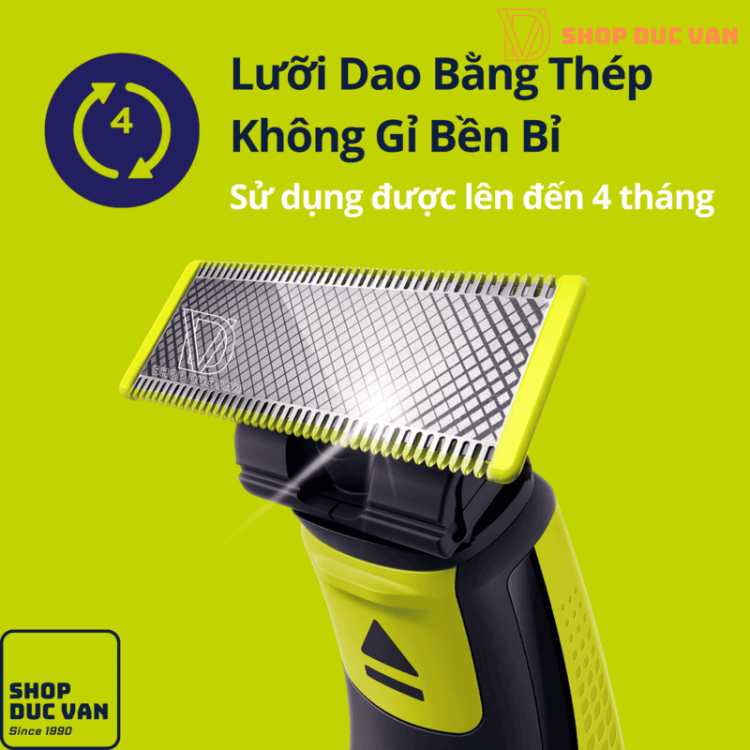 Lưỡi Dao Cạo Thay Thế Cho Philips OneBlade Face QP1424 QP2510 QP2511 QP2512 QP2520 QP2521 QP2522 QP2523 QP2525 QP2526 QP2530 QP2531 QP2532