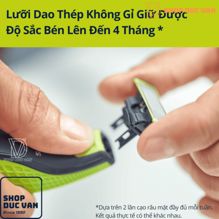 Lưỡi Dao Cạo Thay Thế Cho Philips OneBlade Face QP1424 QP2510 QP2511 QP2512 QP2520 QP2521 QP2522 QP2523 QP2525 QP2526 QP2530 QP2531 QP2532