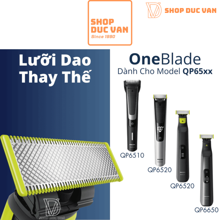 Philips Norelco OneBlade Pro Face Replacement Blades For QP6510 QP6520 QP6530 QP6550