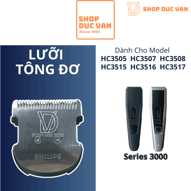Lưỡi Tông Đơ Thay Thế Philips Series 3000 HC3505 HC3507 HC3508 HC3515 HC3516 HC3517 HC3519 