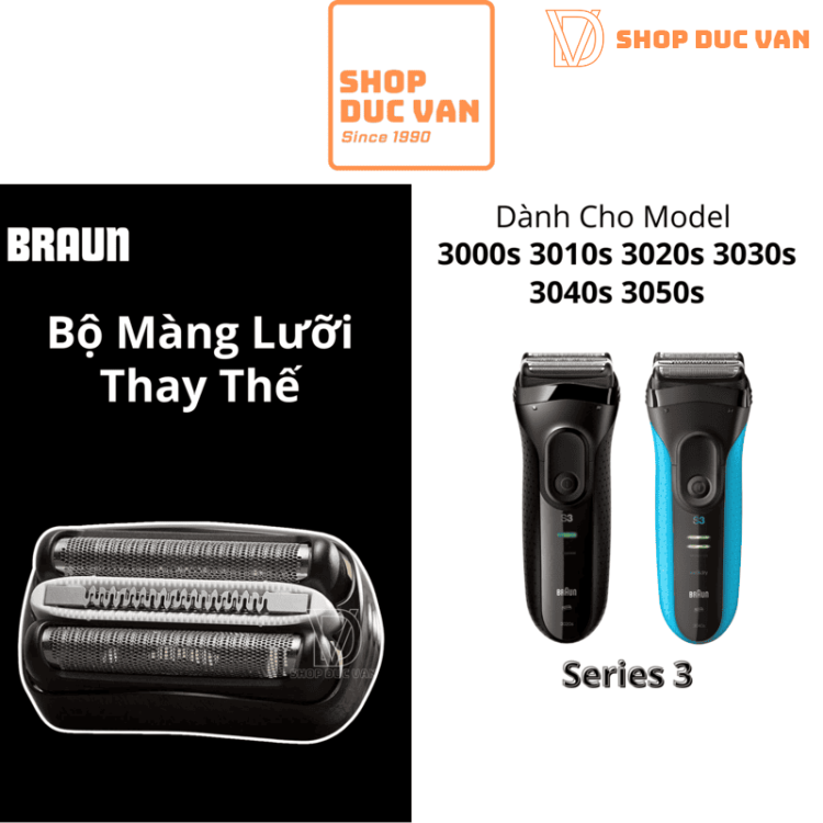 Braun 32B Replacement Shaver Head for Braun Series 3 Models 3000s 3010s 3020s 3030s 3040s 3050cc
