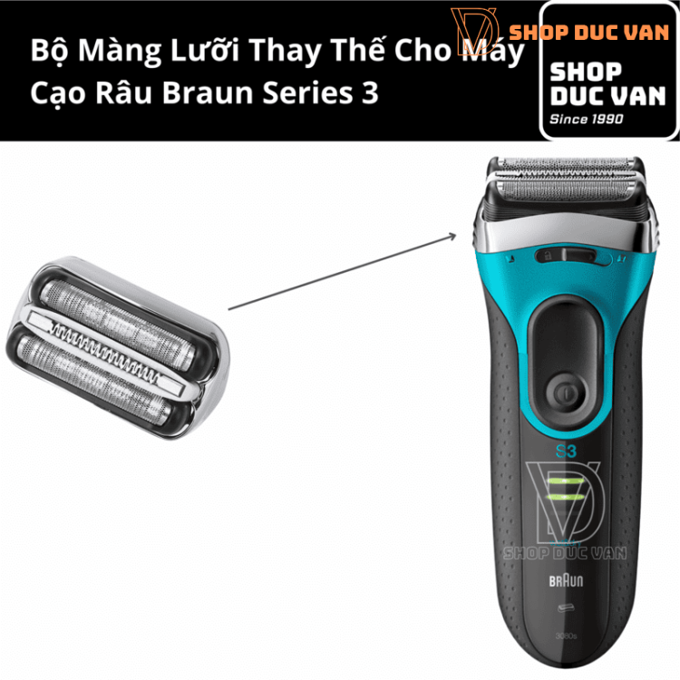 Braun 32S Replacement Shaver Head for Braun Series 3 Models 360s 370s 380s 370cc 390cc 395cc 3080s 3090cc